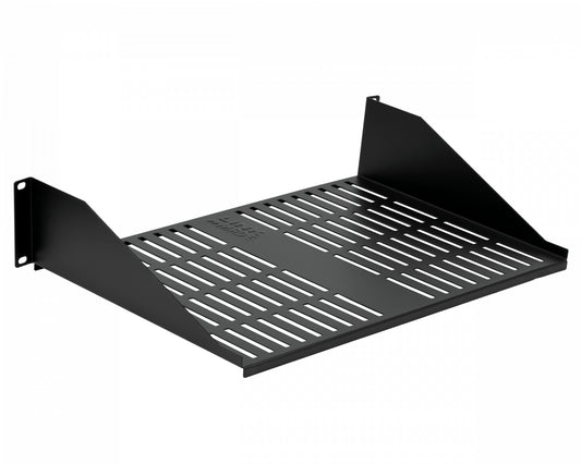 RB2-3VL LINKMADE Perforada 2U 30cm-Profundidad Estante Negro para Bastidor requiere-Tornillería