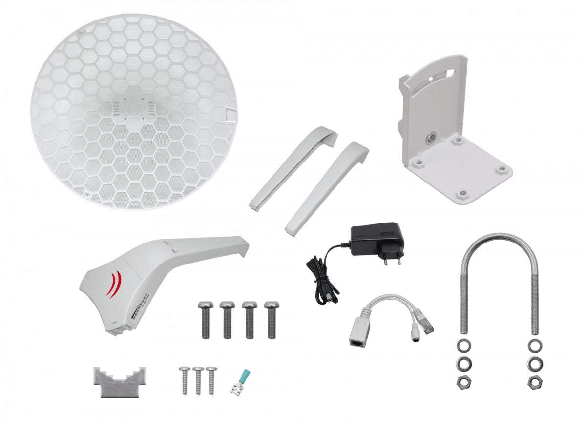 LHGG-60AD MIKROTIK Antena de 2 Rejillas 60GHz 802.11ad Capa 3 1-1000 incl. 24V 1.8Gbps 1.5km 391mm