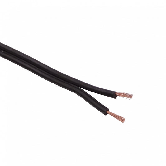 2X21N 100 metros Cable Paralelo Negro PVC 2x21AWG CCA Multifilar de Aleación