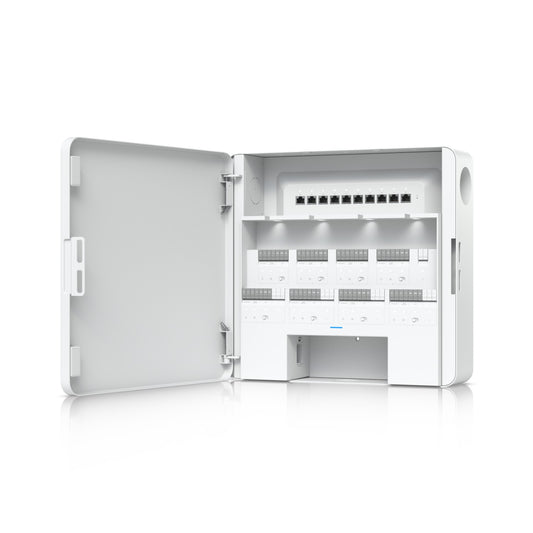 EAH-8. Interfaz de Usuario para Control de 8 Puertas con Sensores y Pulsadores 10-1000, opción de Batería 240V EAH-8-EU UBIQUITI