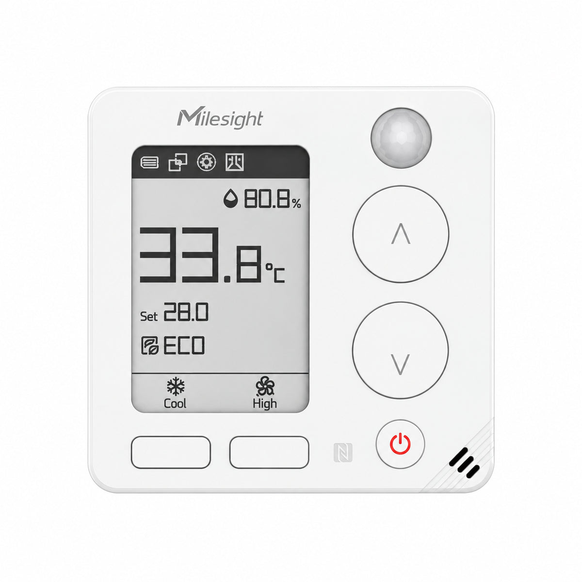 Termostato Inteligente Inalámbrico LoRaWAN Milesight WT401 con Pantalla E-ink