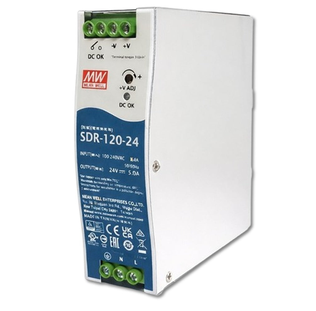 Fuente de poder Riel DIN 120W metal SDR-120 - 24V