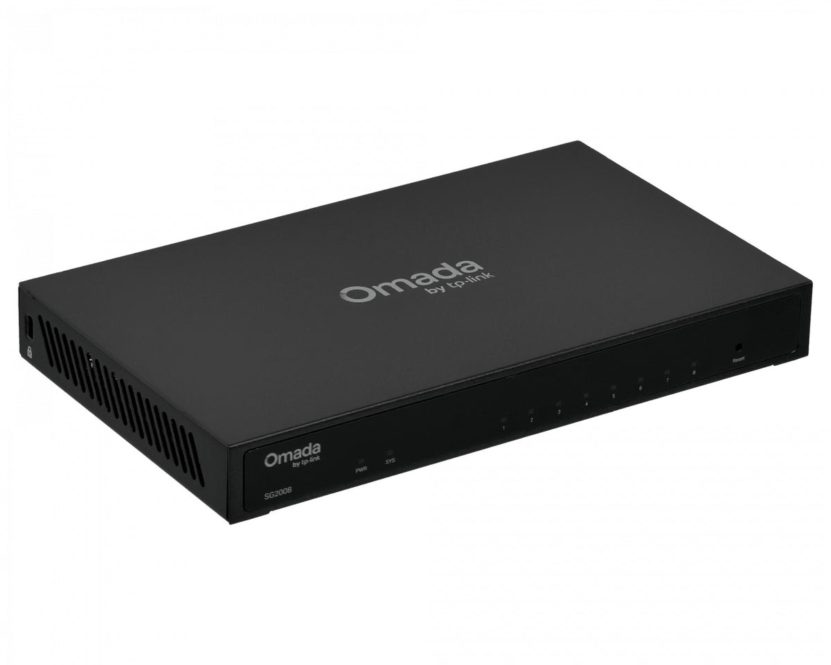TL-SG2008 TP-LINK Switch Inteligente Metálico de 8 Puertos-1000 Fuente-externa-12V no-Rack T1500G-8T