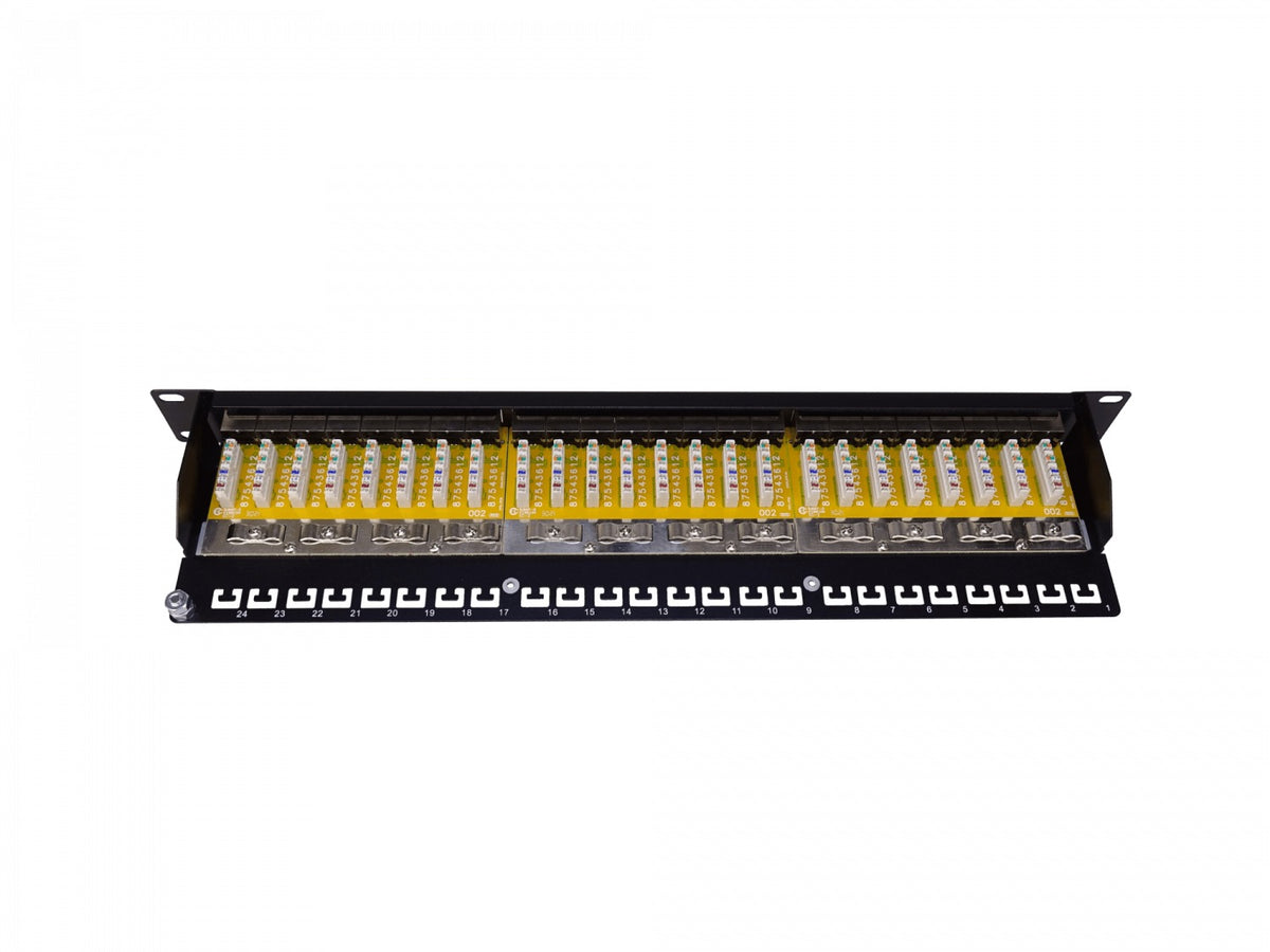 PPS24L PANEL DE CONEXIÓN LINKMADE 24 PUERTOS RJ45 CAT6 FTP SFTP APANTALLADO 1U Certificación-UL