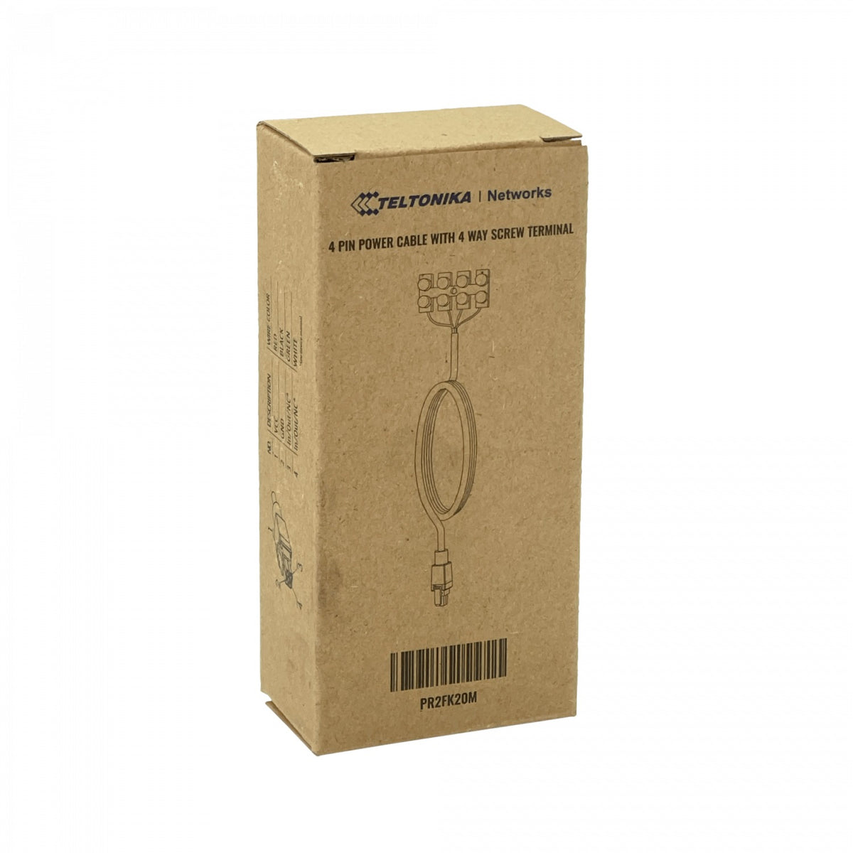 2X2-4P TELTONIKA Cable de Alimentación 193-200cm Microfit-2x2 con-bloque 4-pin PR2FK20M