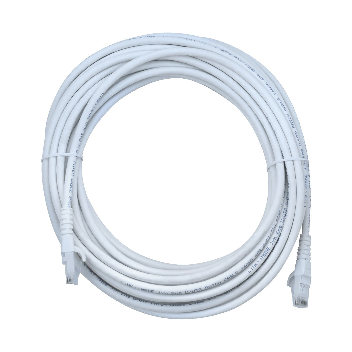 CP6W-100L LINKMADE 10 metros Cat6 U/UTP Blanco LSZH Latiguillo de Red Moldeado Multifilar