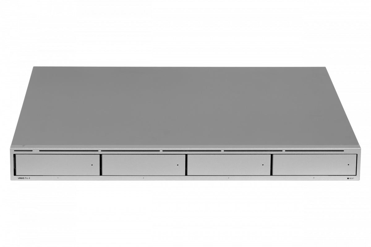 UNAS-PRO-4 UI NAS 4 bahías HD-RAID 2 ranuras M.2 1 puerto 1000 2 puertos SFP+ 1U UniFi Drive UNAS-PRO-4-EU UBIQUITI