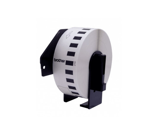 DK2210 BROTHER 29mm x 30,4mt Negro sobre Blanco Papel-Continuo Adhesivo p/QL