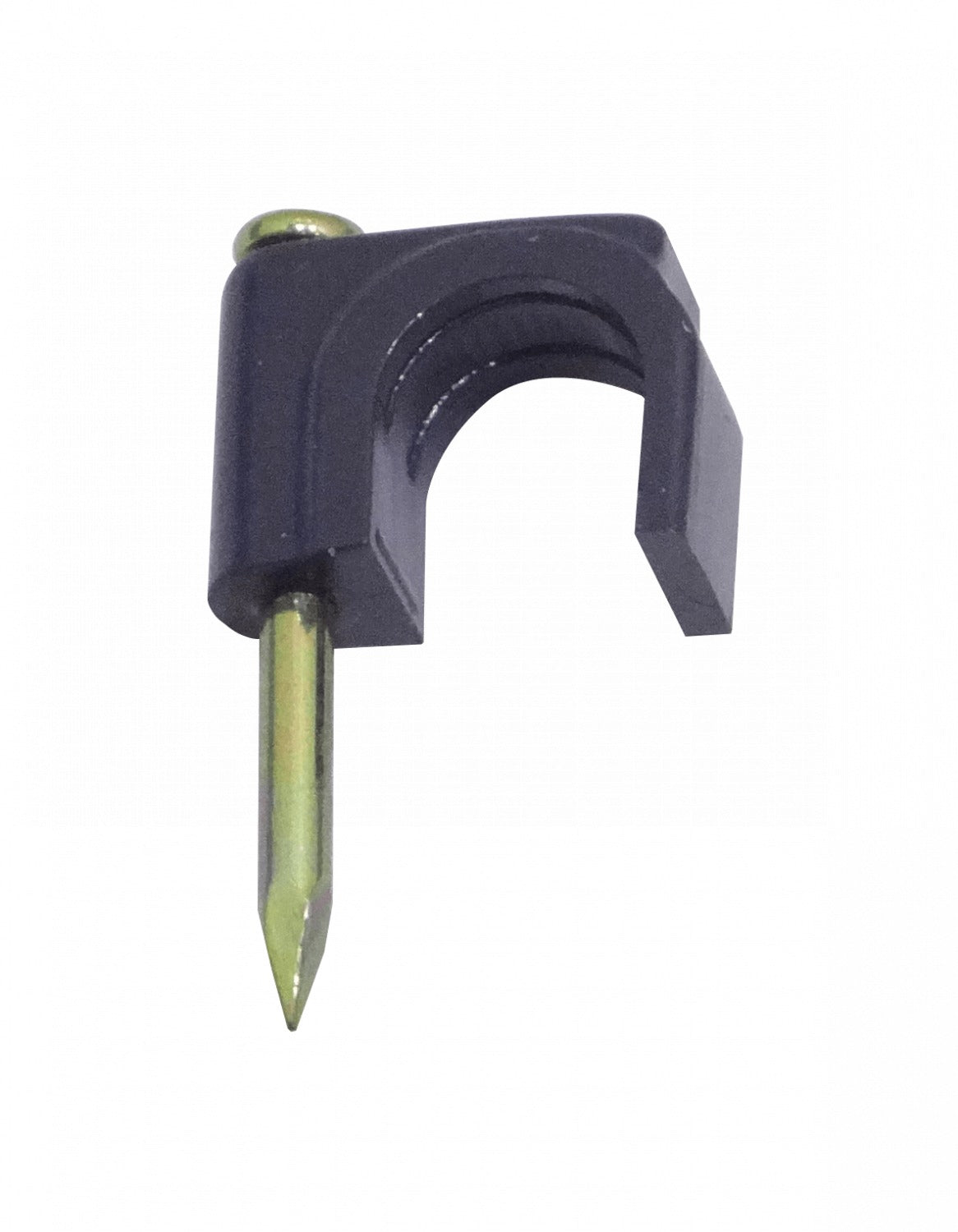 GRAMPA-C8N KALOP Paquete de 50 Grapas Tipo C8 Negras 8x8mm Clavo de 12x2mm Galvanizado Fijación para Cable Coaxial