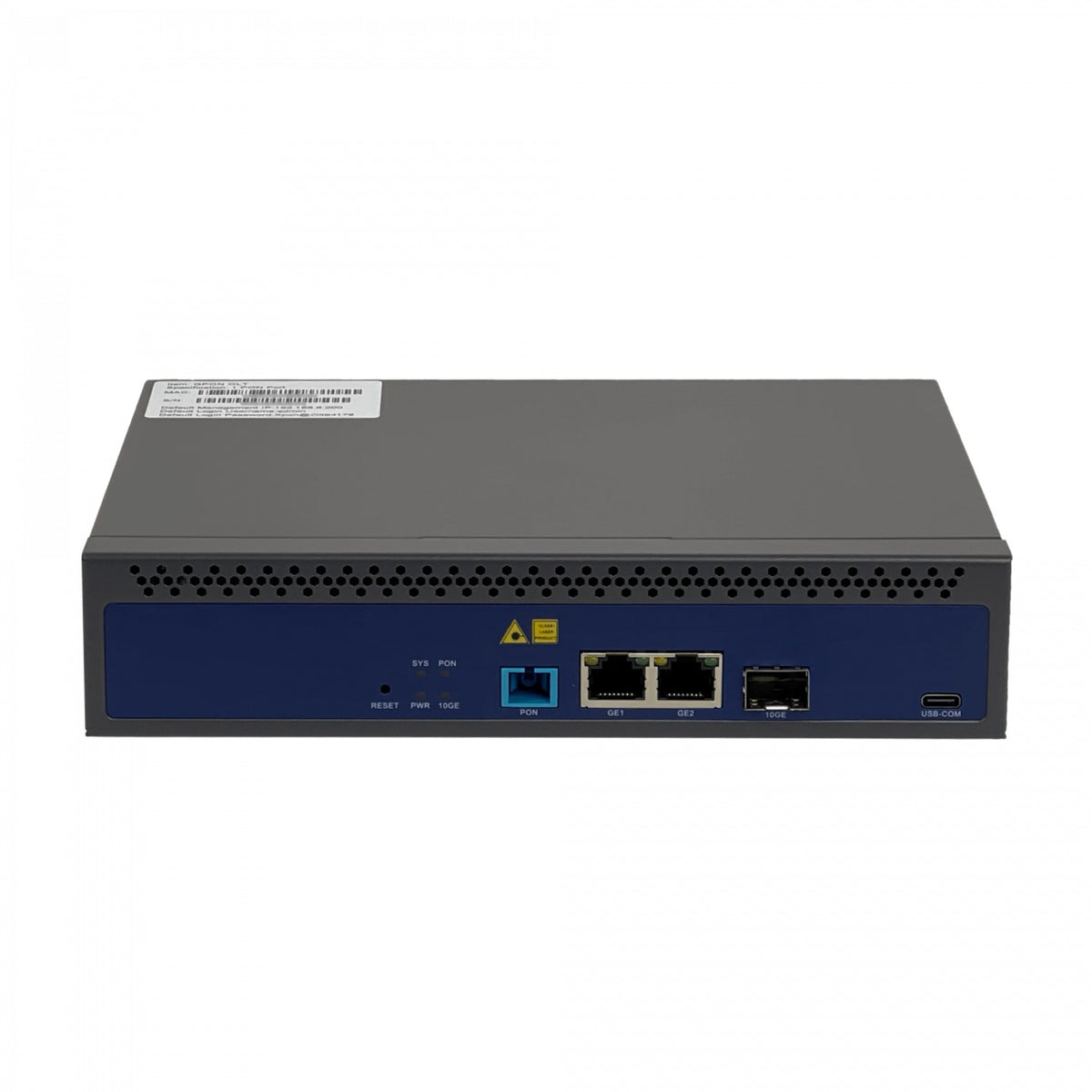 OLT-1G Terminal de Línea Óptica GPON 2 Puertos 1000 1 Interfaz SC/UPC 1 Ranura SFP+ 10G Puerto Consola USB-C Alimentación 12Vdc/240Vac