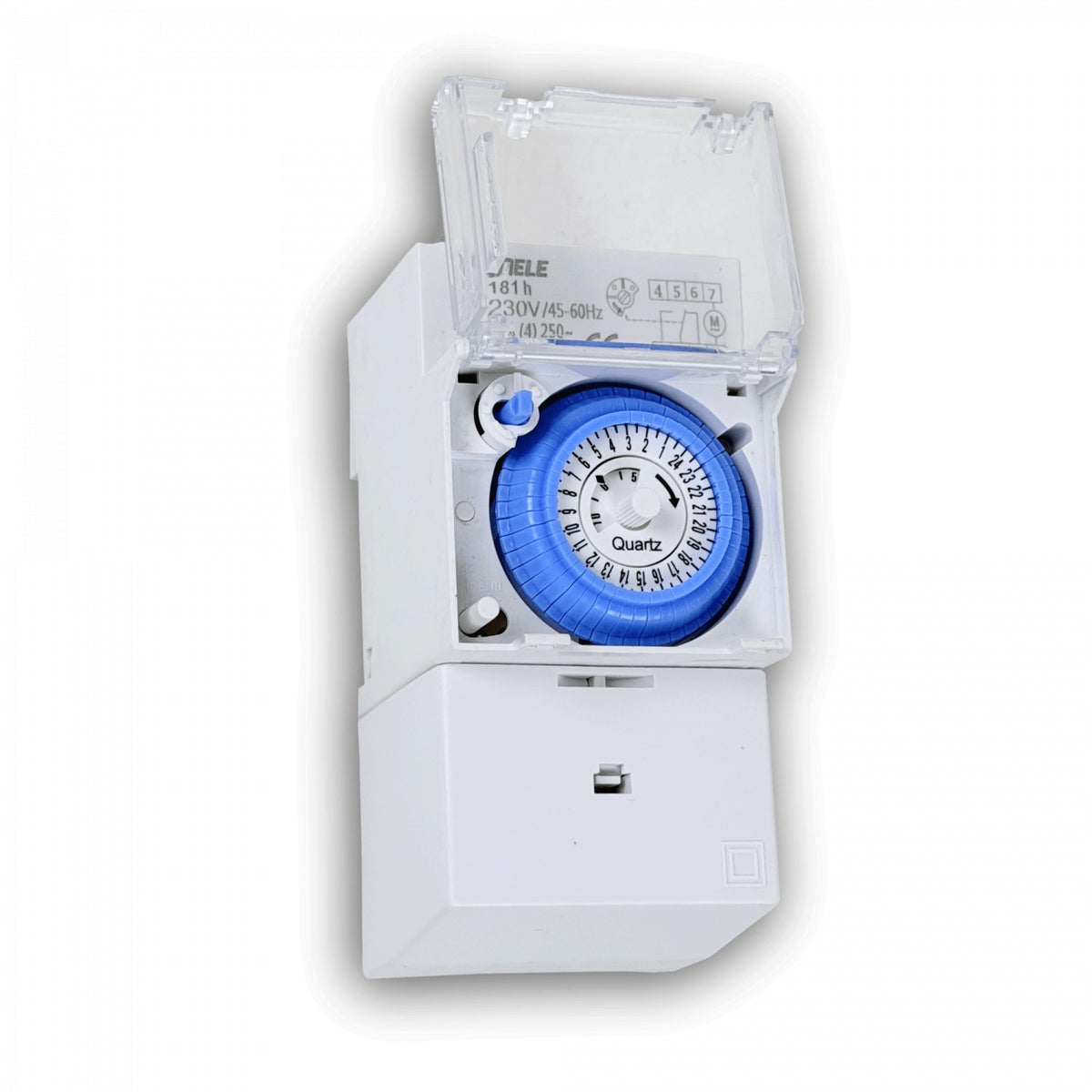 TIMER-DIN Riel-Din Temporizador Mecanico 220VAC 16A 50-60Hz 3500W 24hrs SUL 181h