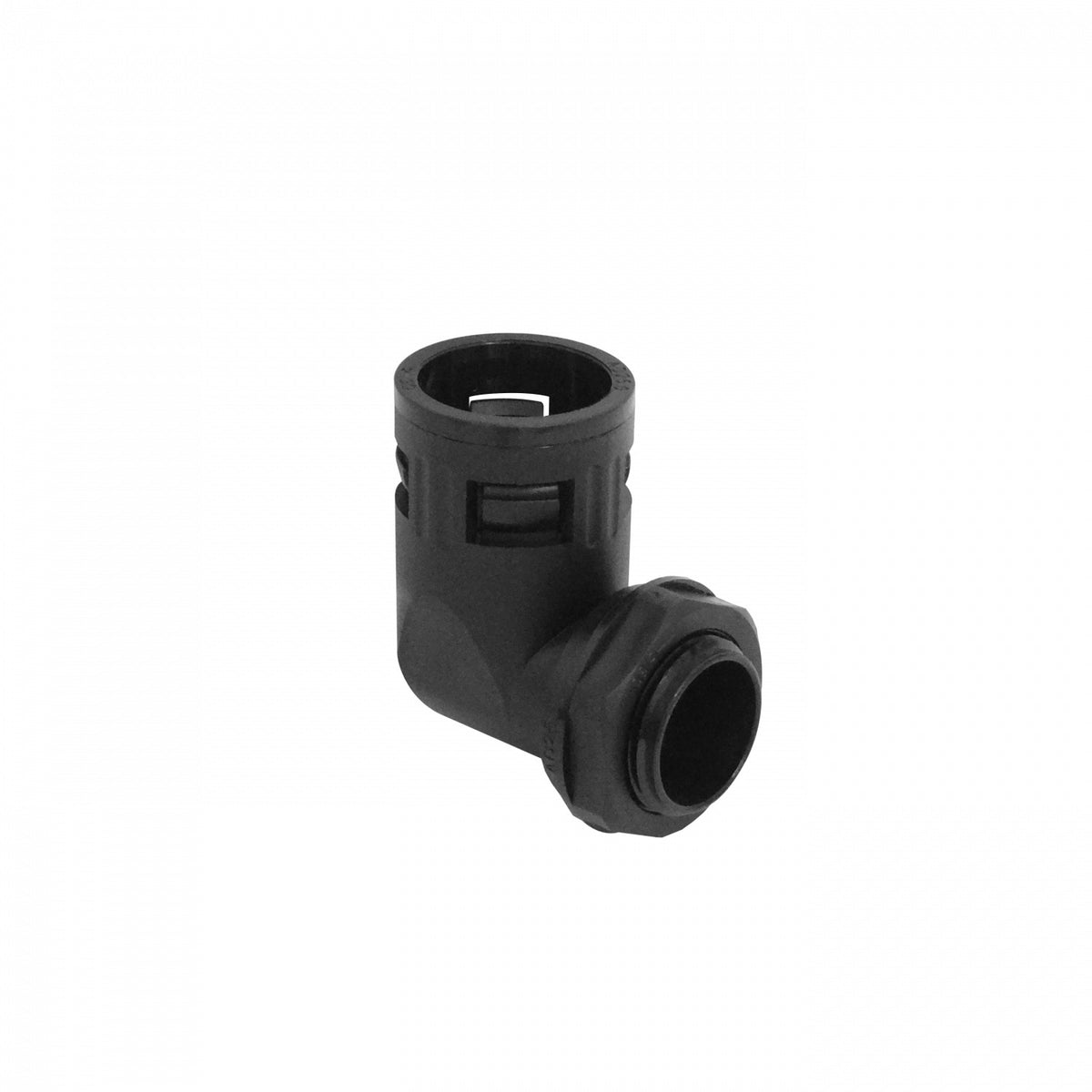 FLEP25-SC 25mm Curva Derivación Caja Empalme Ajuste p/Tubo Corrugado Plástico Negro