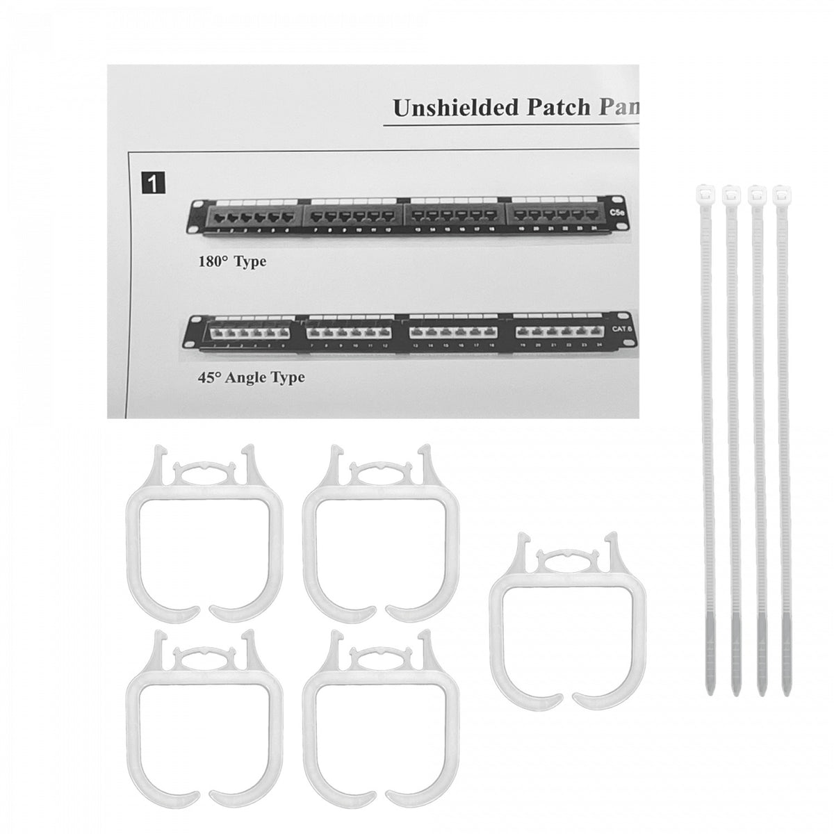 PP524L LINKMADE Panel de Parcheo 24 Puertos RJ45 CAT5E UTP 1U con Certificación UL
