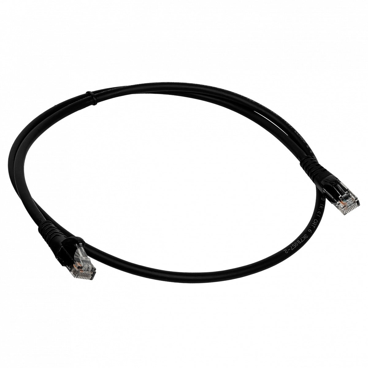 CP6N-10L LINKMADE 1MT CAT6 NEGRO LSZH LATIGUILLO DE RED MOLDEADO MULTIFILAR