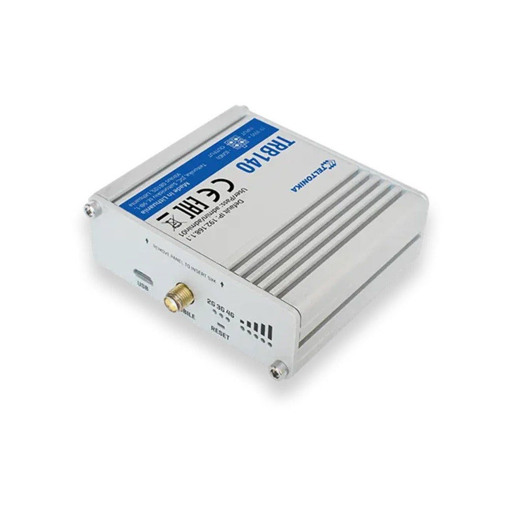 Pasarela de conectividad móvil Teltonika TRB140 industrial con soporte 2G/3G/4G Cat4 y entradas/salidas digitales