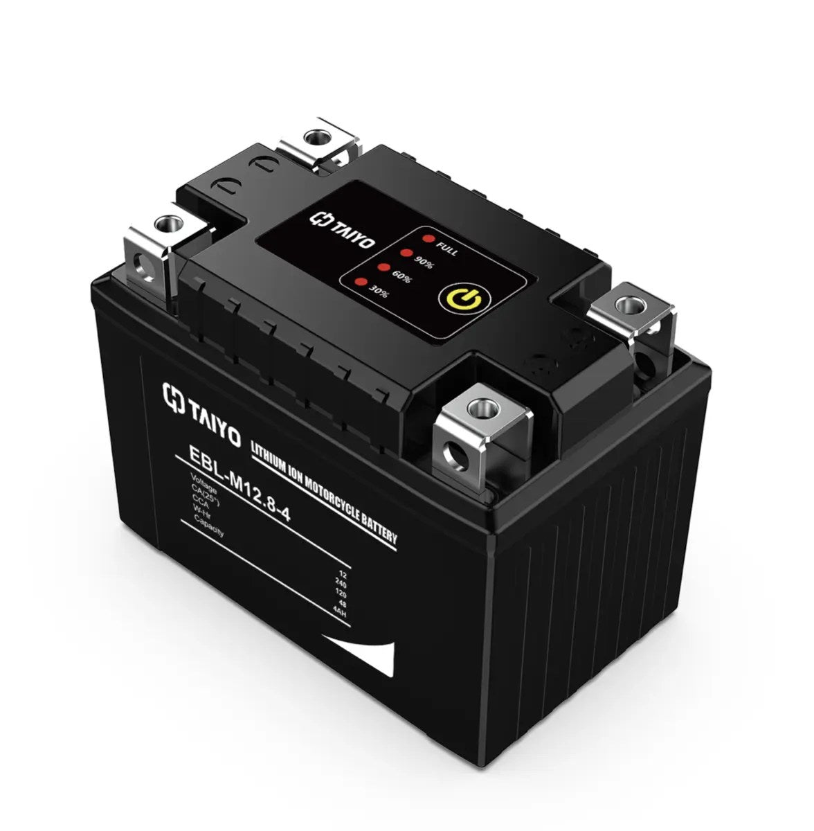 Batería de Litio para Motos – Taiyo 12V 4Ah, CCA 120A
