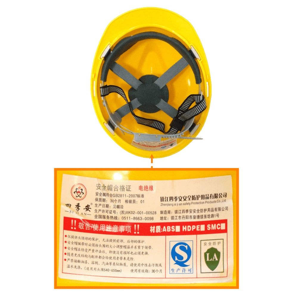 CASCO-M Casco Protector Amarillo SIN-certificar