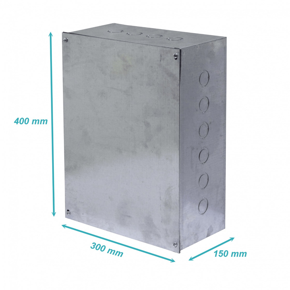 FPCWM-7 C34 Caja 400x300x150mm c/Tapa-405x305mm Zincada Metalica