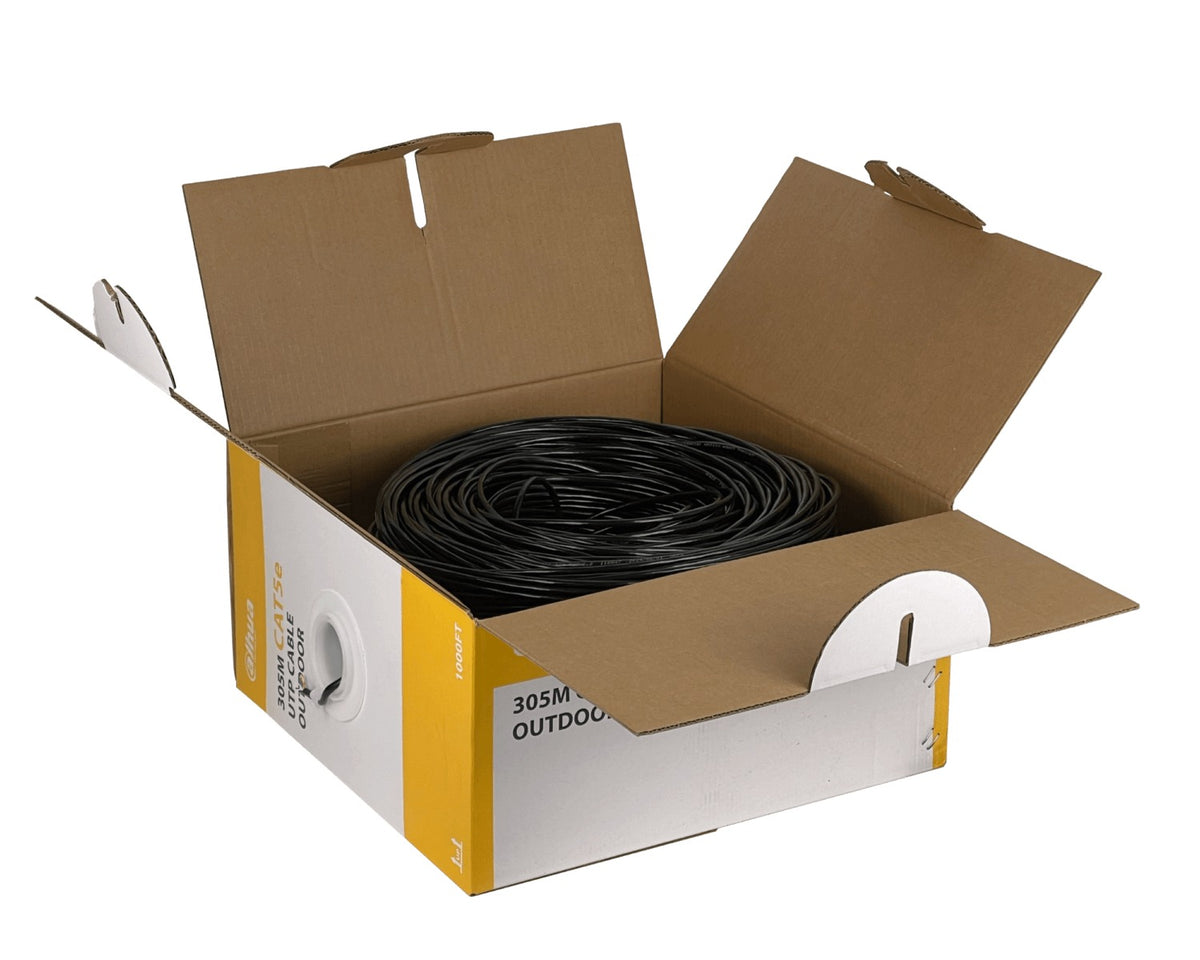 CBXD-UN3 DAHUA 305m Exterior Cat5e Negro 24AWG Cable UTP Conductor Sólido Cobre PFM920-5EU