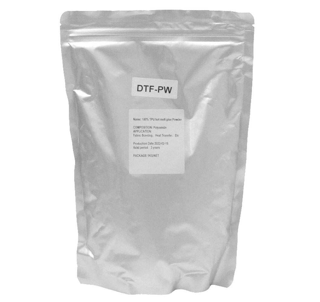 DTF-PW Polvo DTF Blanco 1kg para impresión textil por estampado