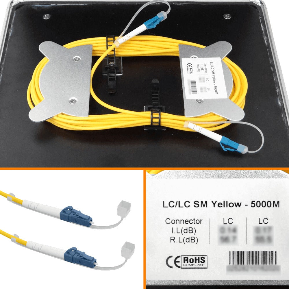 BOB-5LL 5km 9/125 LC-LC/UPC G652 Monomodo SM SX 5000mt Carrete de Lanzamiento