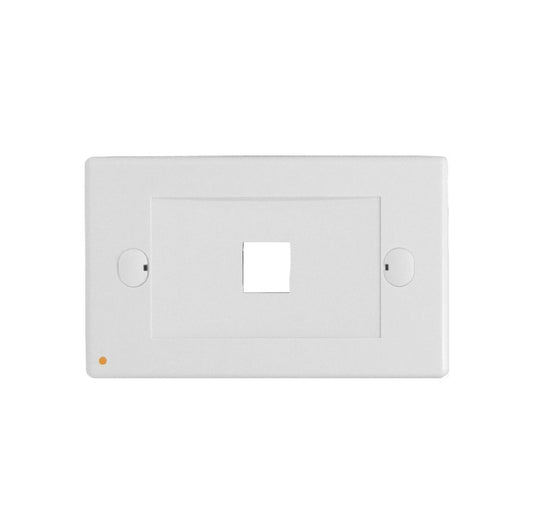 FP1HL LINKMADE Blanco Placa de Pared Horizontal para 1 Conector Keystone 70x114mm
