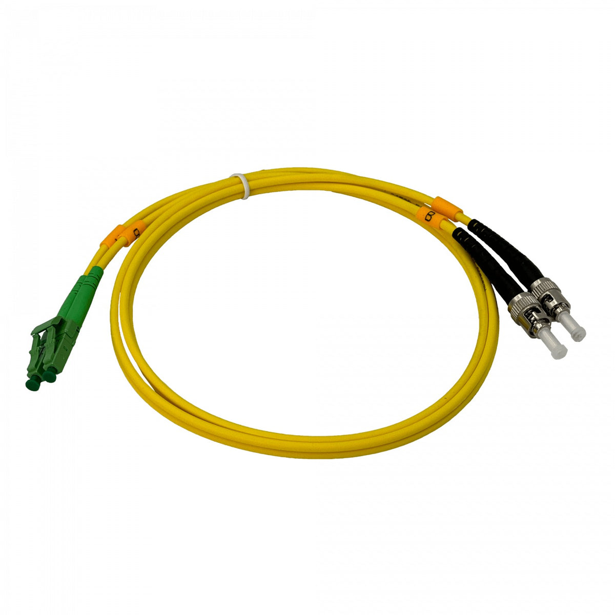 JFSBT1. 1 metro SM LC/APC a ST/UPC Monomodo Dúplex Latiguillo de Fibra 3.0mm 9/125
