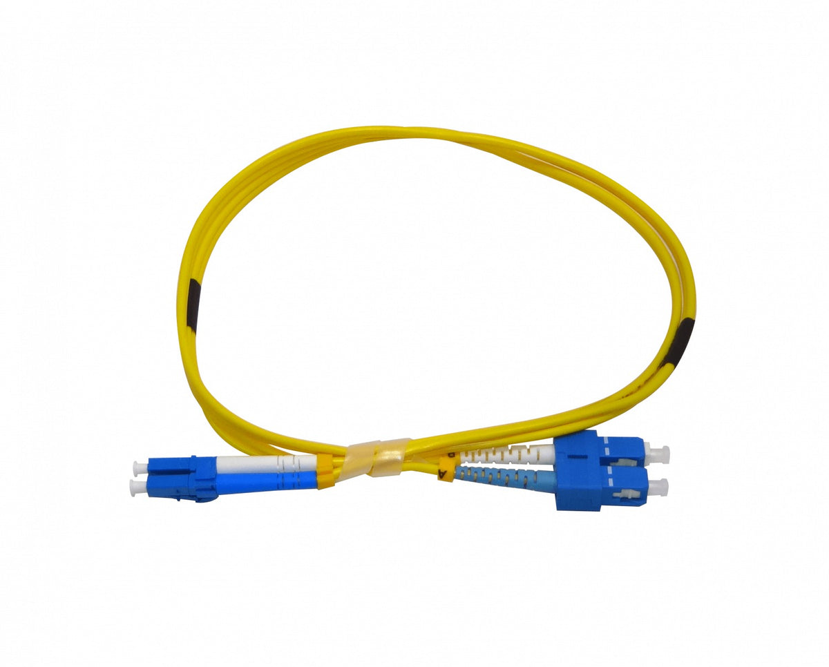 JFSLC1 Cable de Fibra Óptica Dúplex Monomodo SM de 1m LC-SC/UPC 9/125µm 3mm