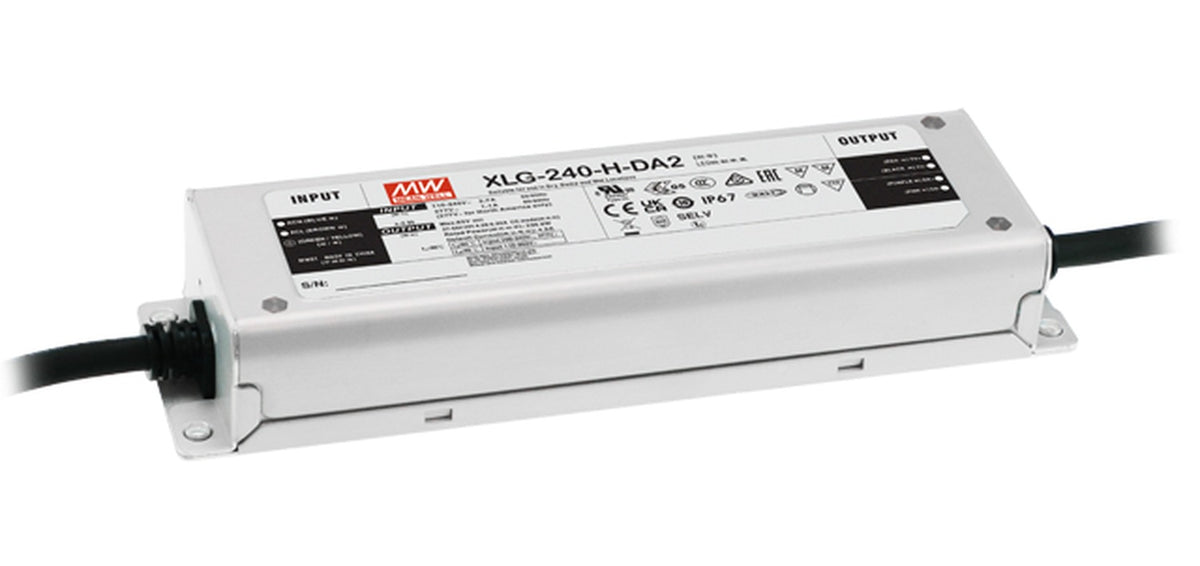 Driver LED metal de potencia DALI-2 PFC 240W XLG-240-DA2 - 4900mA