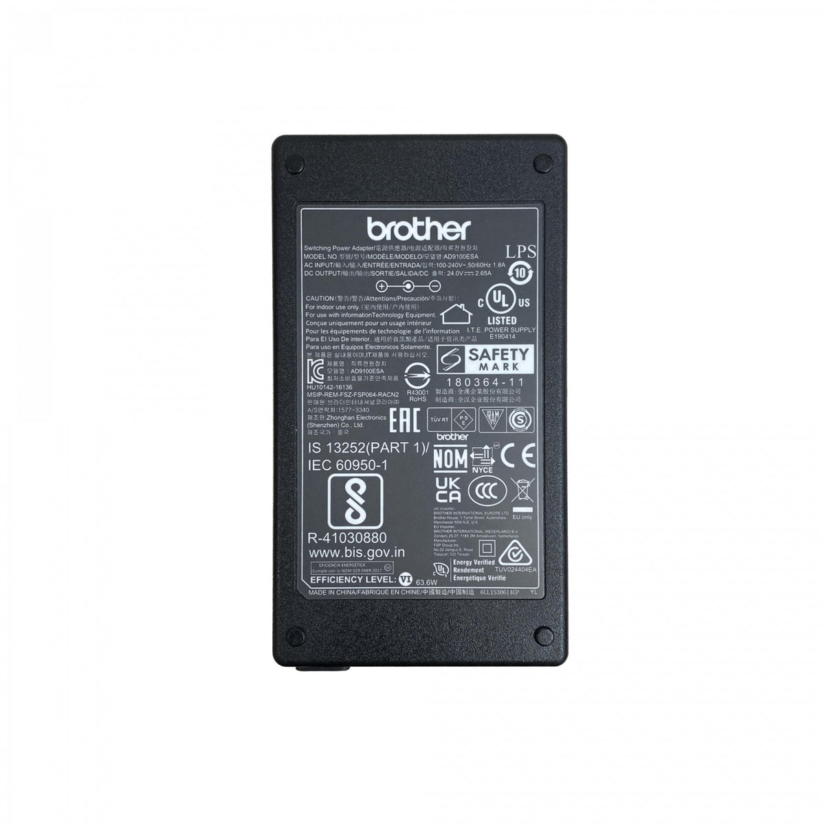 AD9100ES BROTHER 24VDC 2,65A 64W Interior Enchufe-Especial para PT-P900W PT-9700PC