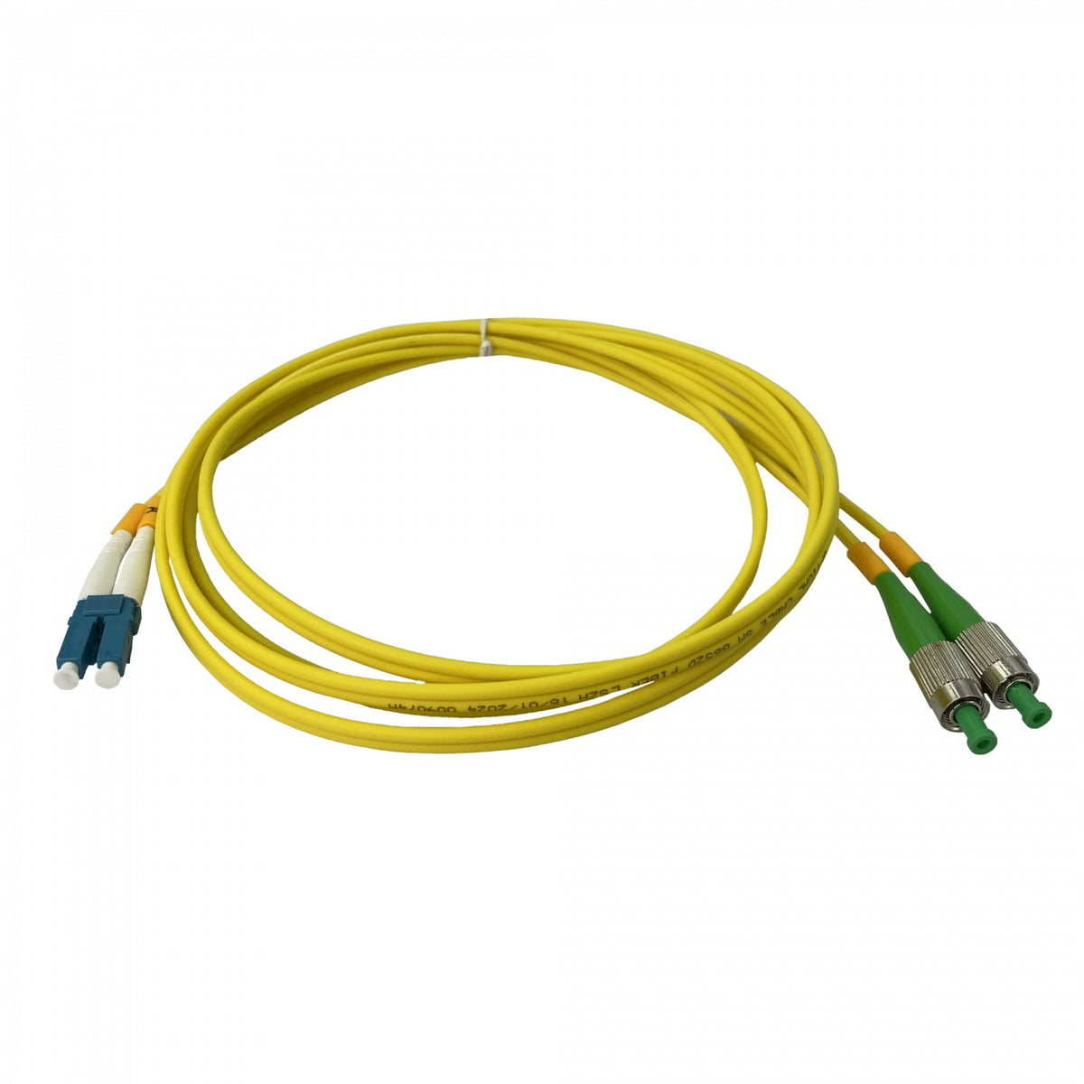 JFSHL2 2mt FC/APC-LC/UPC MonoModo SM Duplex Jumper Cable Fibra 9/125um 3mm