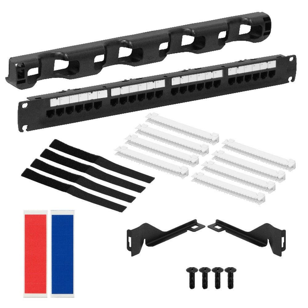 PP524F FURUKAWA 24-RJ45 Cat5e UTP PATCH PANEL 1U Multilan 35030005
