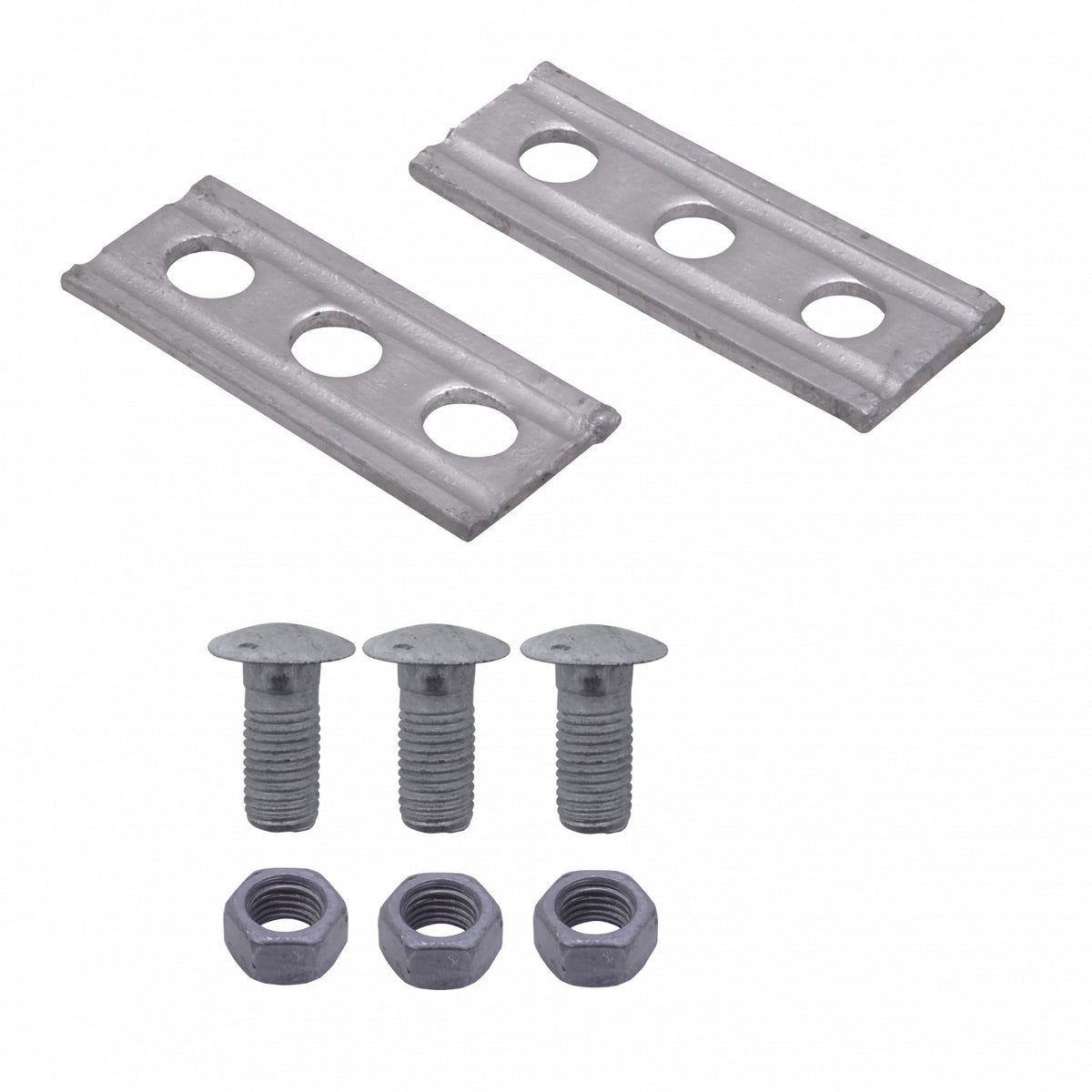 KTL0032 Abrazadera Fijación 3 Tornillos 5/8T/VTRC 125x46x6x15mm para Montaje en Poste