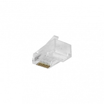 RJ6-U. Conector RJ45 unifilar DAHUA CAT6 sin guía, 100 unidades crimpeables vista 2