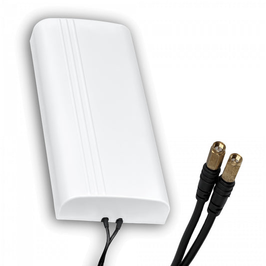 7027HVX 2x9/12dBi 2-SMA-M/5m 650-960 1710-2700MHz Polarización-X Antena Plana 41x18x6cm