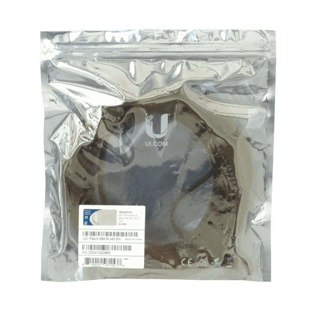 NUP-8. UI Negro 8 metros Cable Categoría 6 RJ45 800cm U-Cable-Patch-8M-RJ45-BK U-CABLE-PATCH-8M-RJ45-BK UBIQUITI