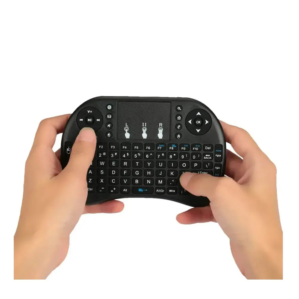 Teclado Reducido Sin Cable Almohadilla Táctil para Televisores Inteligentes Ordenadores Decodificadores