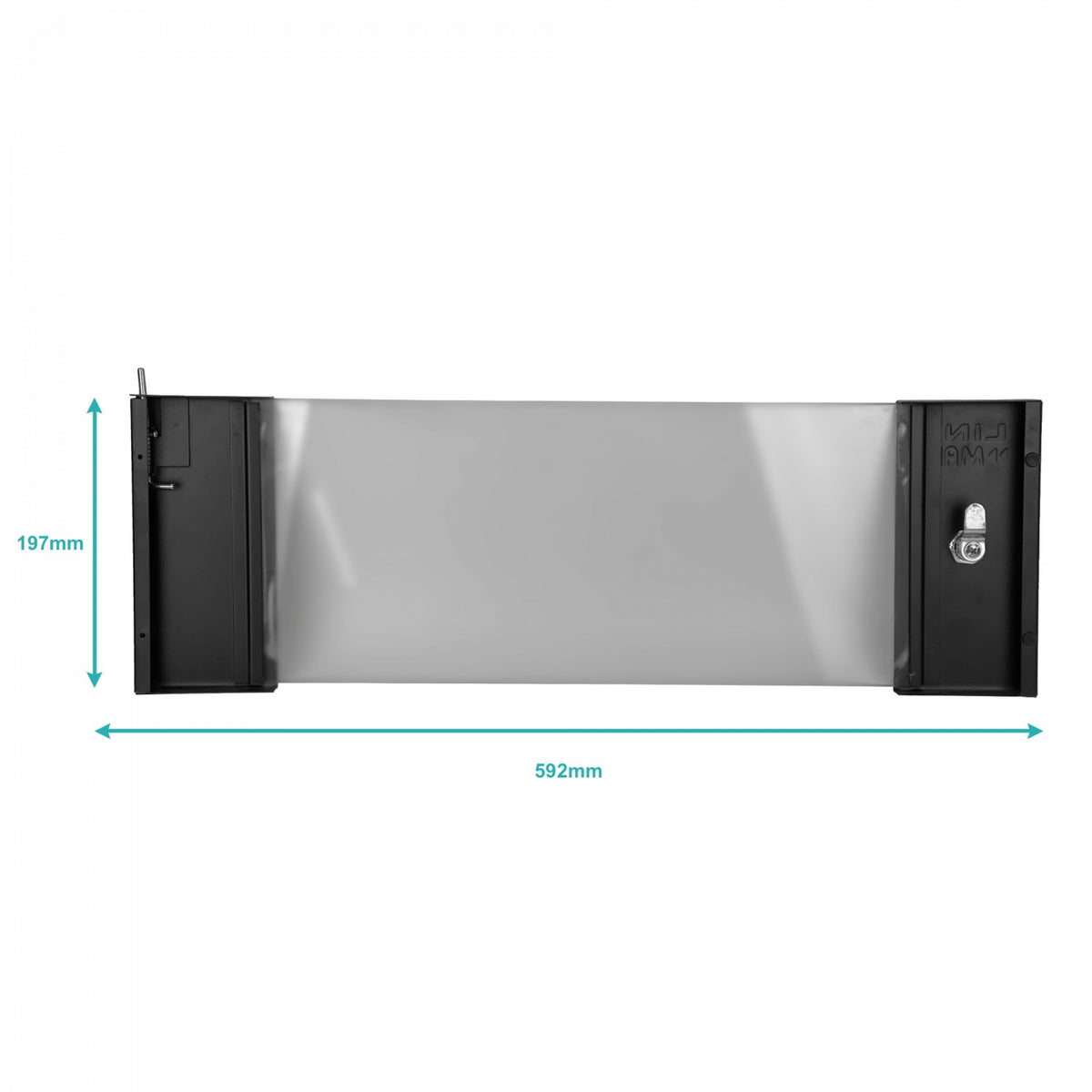 RK04-P LINKMADE Panel frontal para Armario Rack 4U RK04-4L de Sustitución