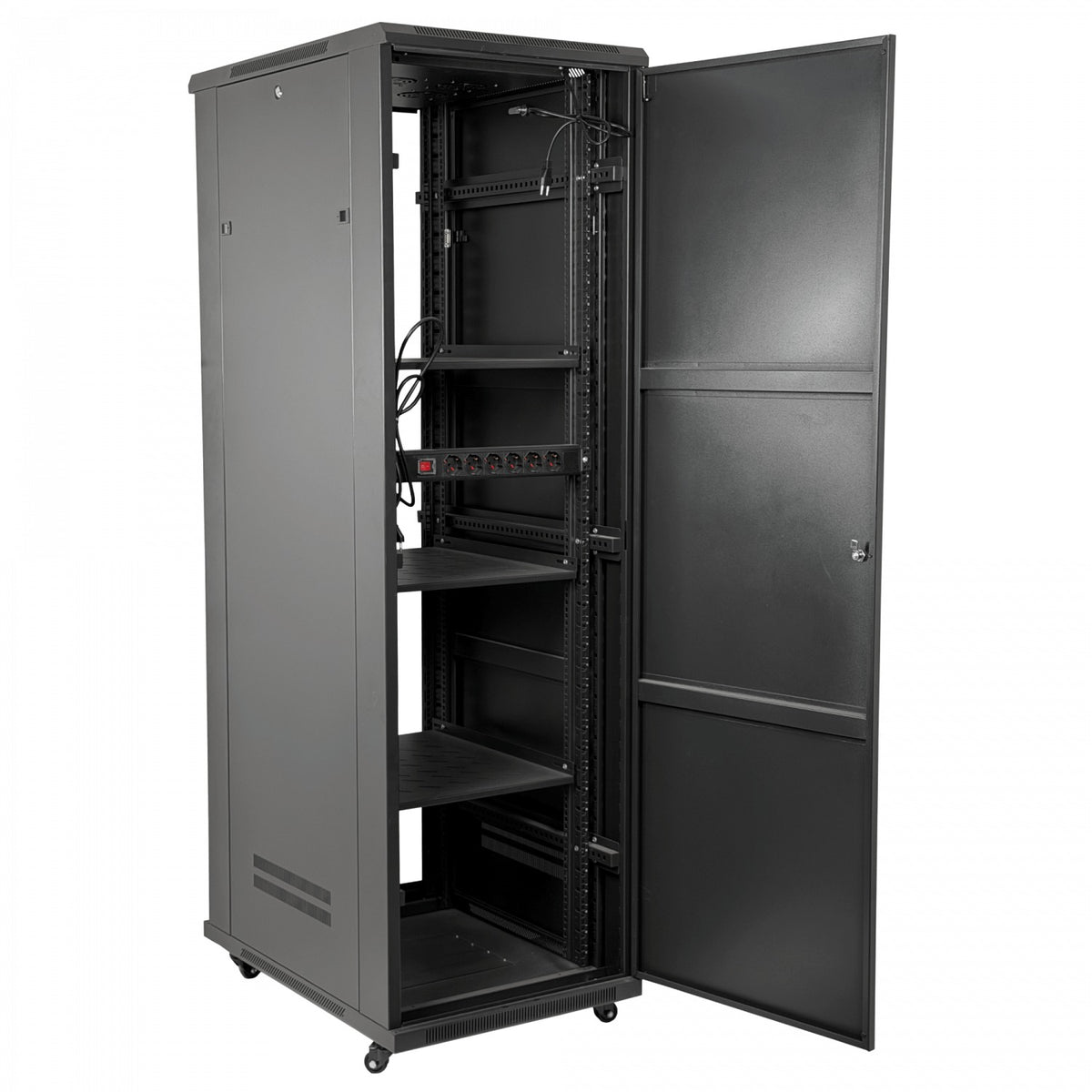 RK42-6L-LIQ LINKMADE SIN CAJA Vidrio 42U 600mm 60cm-Fondo Rack Turbina PDU Bande