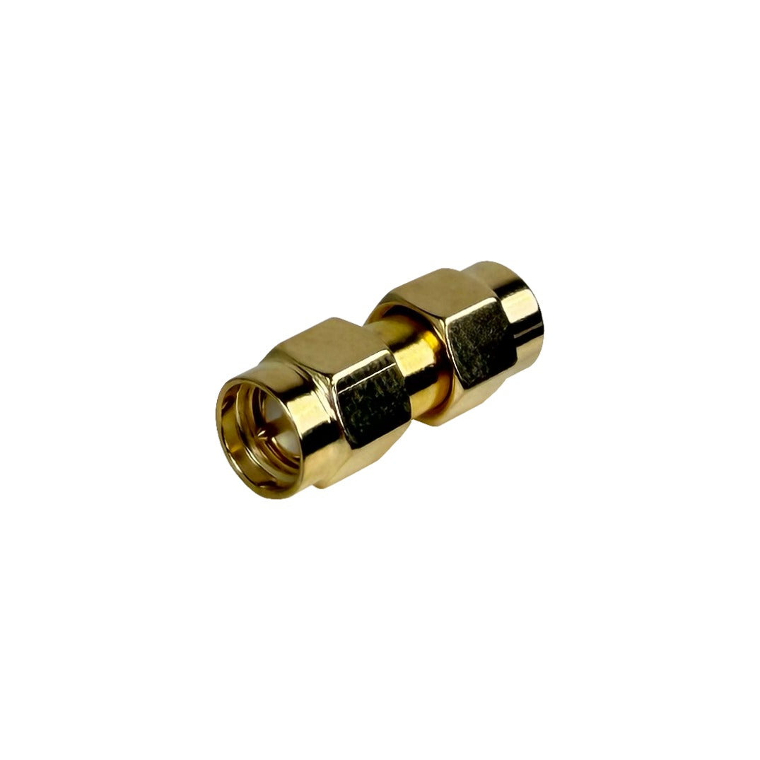 SMSM Conector Adaptador Acoplador Unión SMA-Macho a SMA-Macho