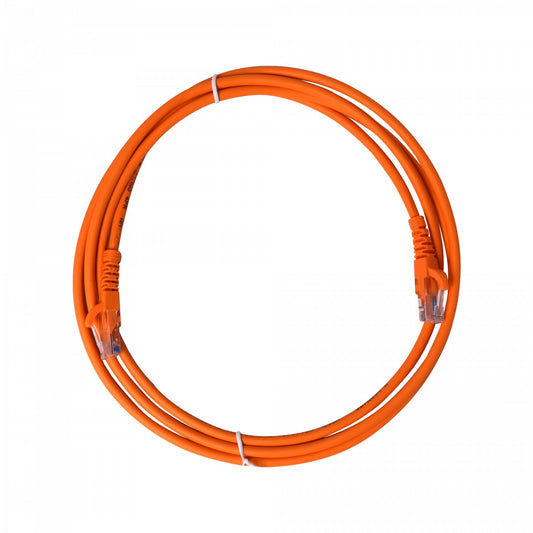 CPCB-20L. LINKMADE Cable de red cruzado de 2 metros Cat5e naranja U/UTP para interconexión directa 568A/568B