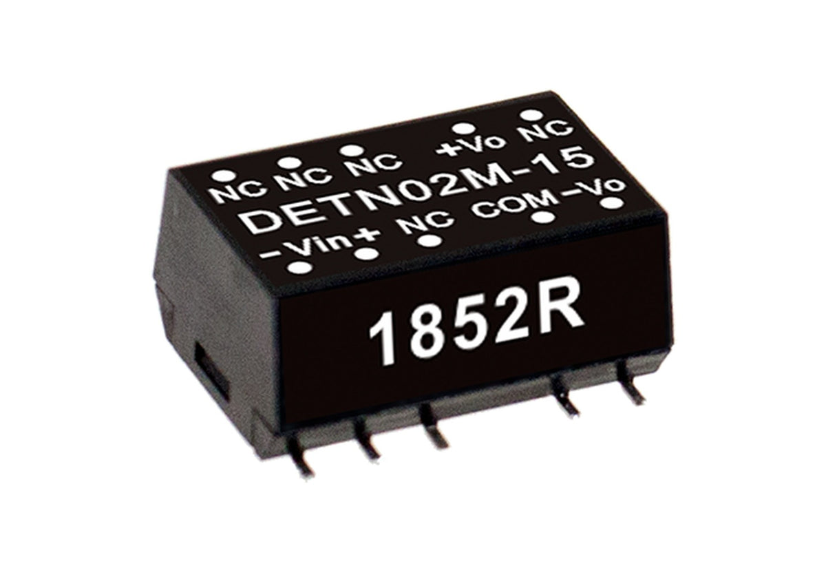 Conversor DC-DC SMD no regulado 2W DETN02 - 21.6 a 26.4VDC - ±15V