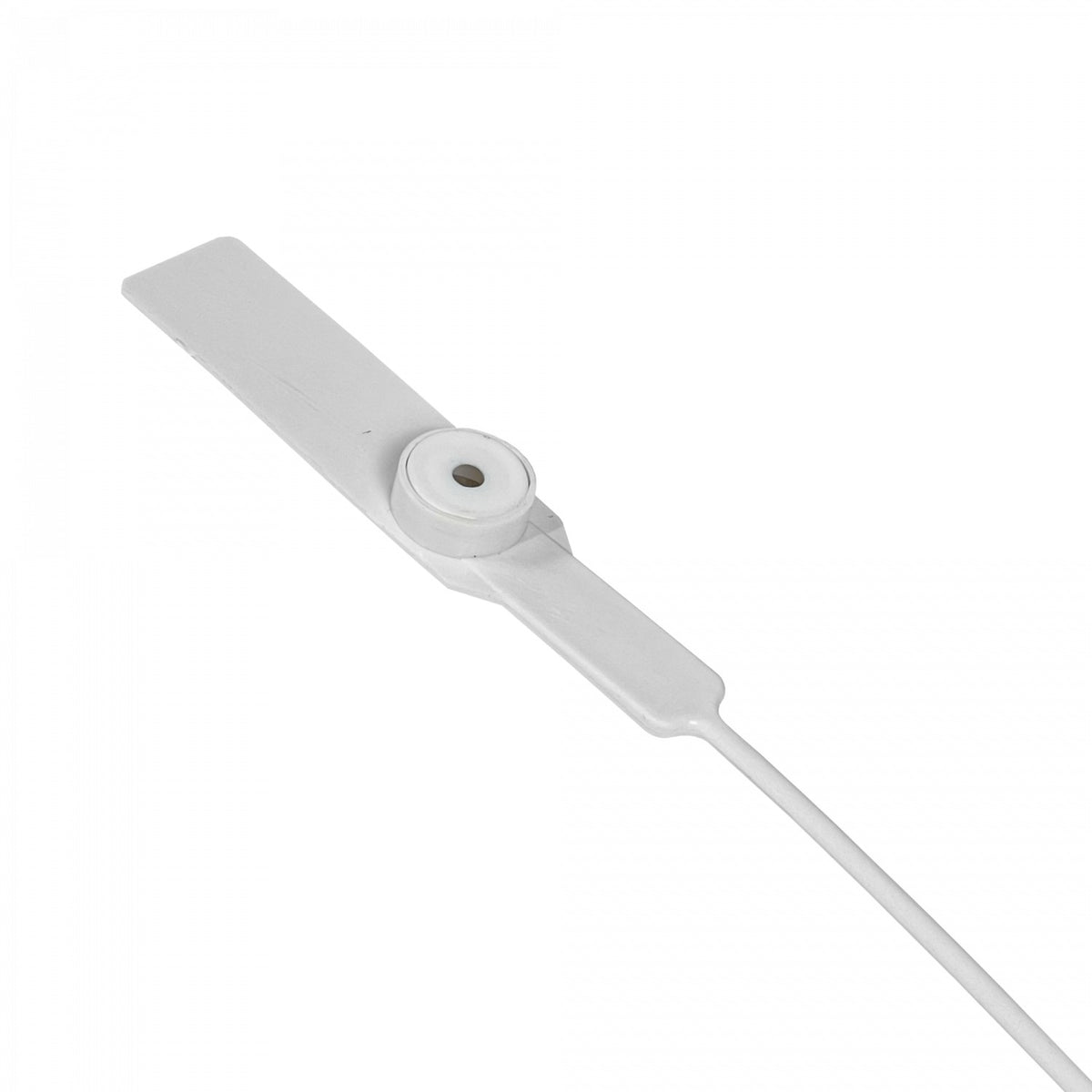 SELLO-B. 100 unidades de precintos de seguridad blancos Metalgrip de plástico, 28cm de largo