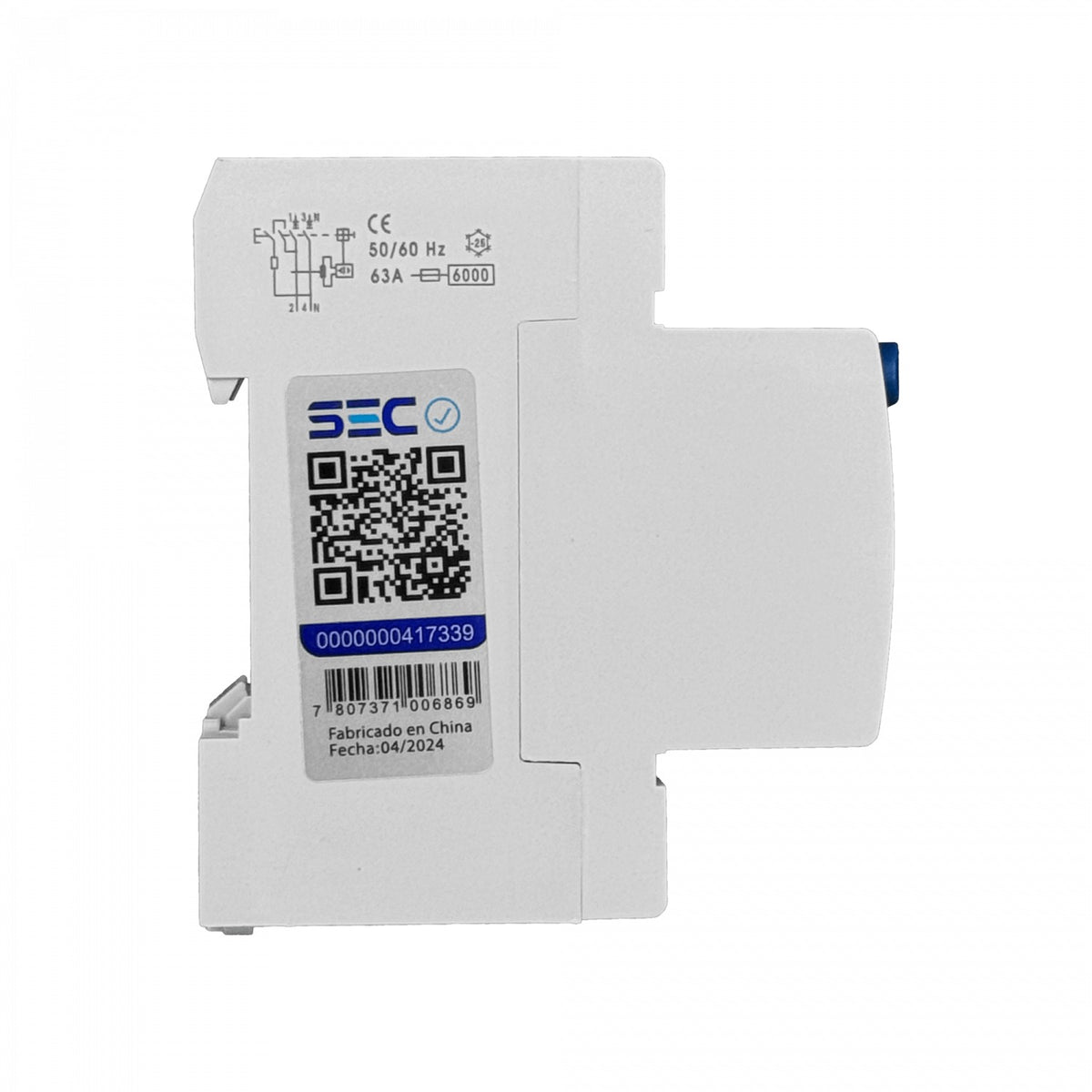 DIFERENCIAL-25A LEXO 2x25A 2P 30mA Disyuntor Diferencial RKN Seguridad Riel-Din