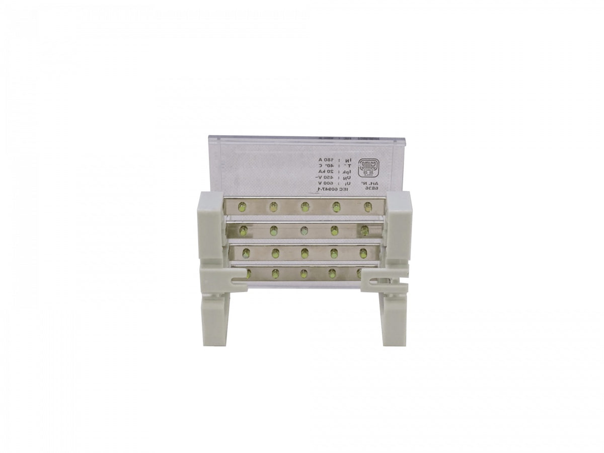 REPA-520 GC 4x5 polos, bloque divisor tetrapolar, 180 A, temperatura máxima 40 ºC