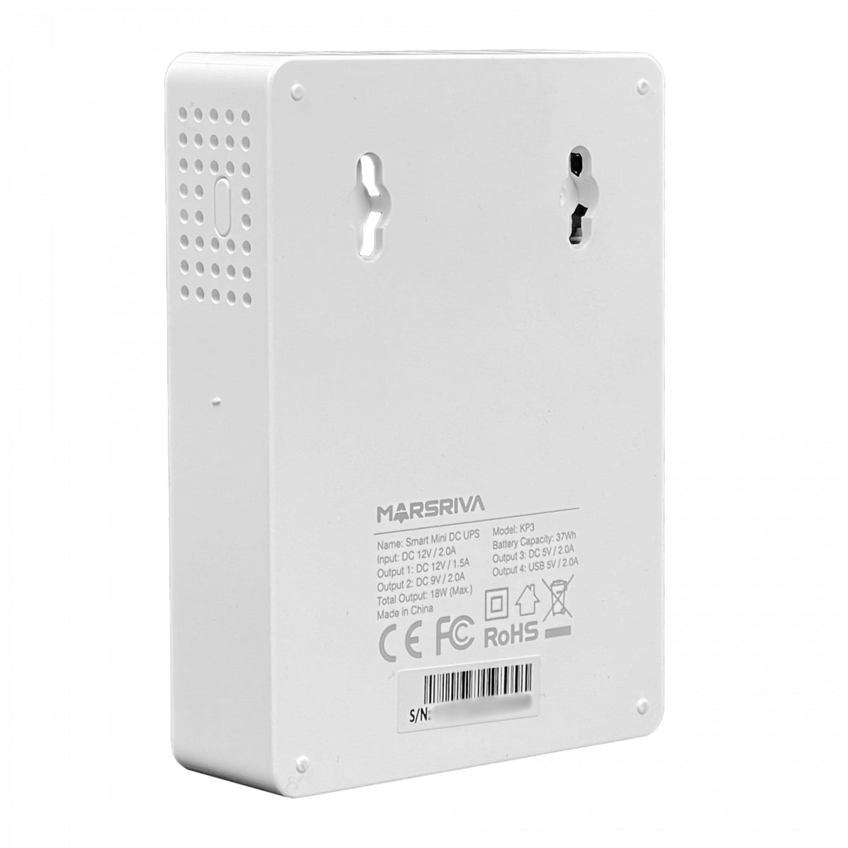 DC-UPS-10 UPS CC 37Wh 10000mAh entrada:12V-2A salida:5V 9V/2A 12V/1,5A USB/Conector Batería-Litio