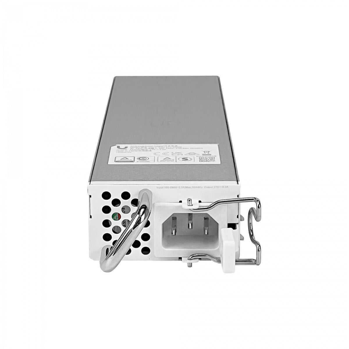PSU-27. Fuente de alimentación UI 27 V, 9,3 A, 250 W, entrada 100-240 VAC, conector C14, compatible con UISP-P-Pro, modelo UACC-PSU-27V-250W. UBIQUITI