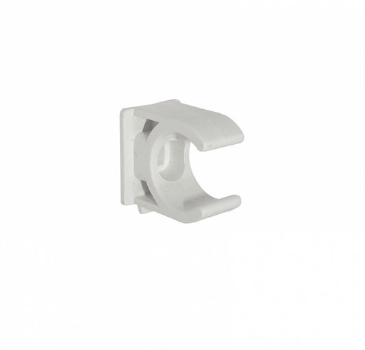 PVC16-A LINKCHIP 16mm Abrazadera de Sujeción Grapa para Cañería PVC Blanca Tornillo