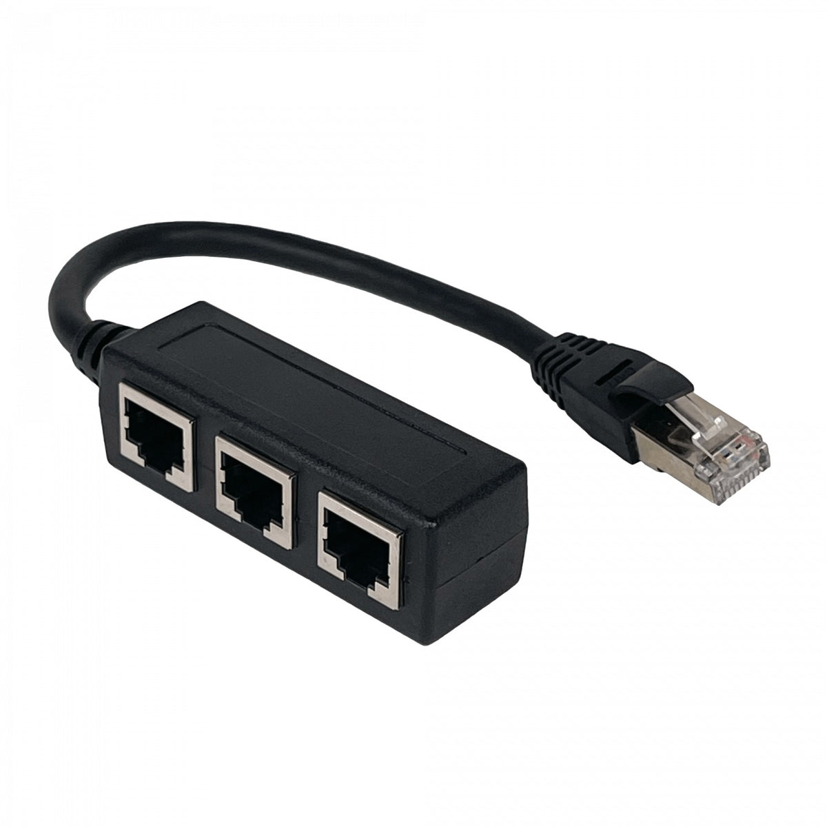 RJ45-CP3 Divisor de Red Ethernet CAT6 Adaptador 1-RJ45-Macho 3-RJ45-Hembra