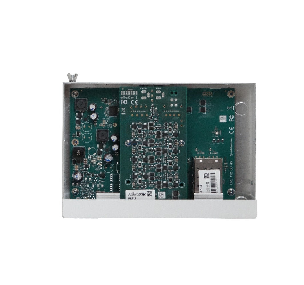 CRS112-8P-4S-IN MIKROTIK Fuente-Cable 67W 8-1000-PoE24V 4-SFP L5 Consola incl-28V Doble-Corriente-Continua vista 3